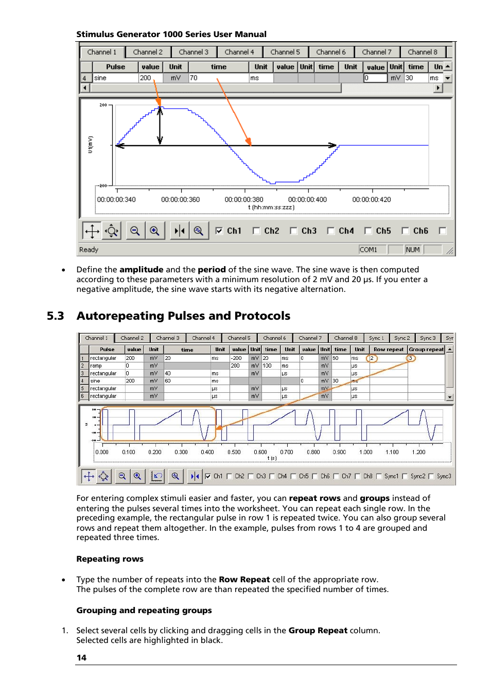 3 autorepeating pulses and protocols | Multichannel Systems STG1000 Manual User Manual | Page 20 / 89