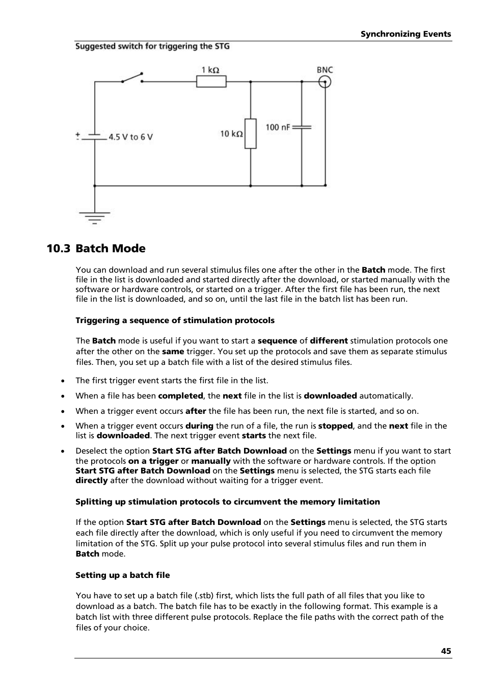 3 batch mode | Multichannel Systems STG1000 Manual User Manual | Page 51 / 89