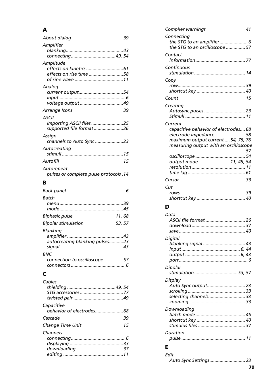 Multichannel Systems STG1000 Manual User Manual | Page 85 / 89