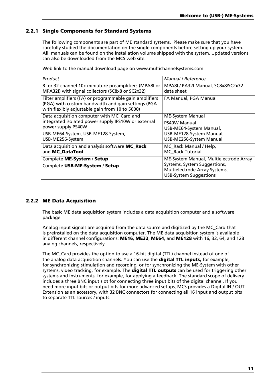 Multichannel Systems ME-System Manual User Manual | Page 11 / 31