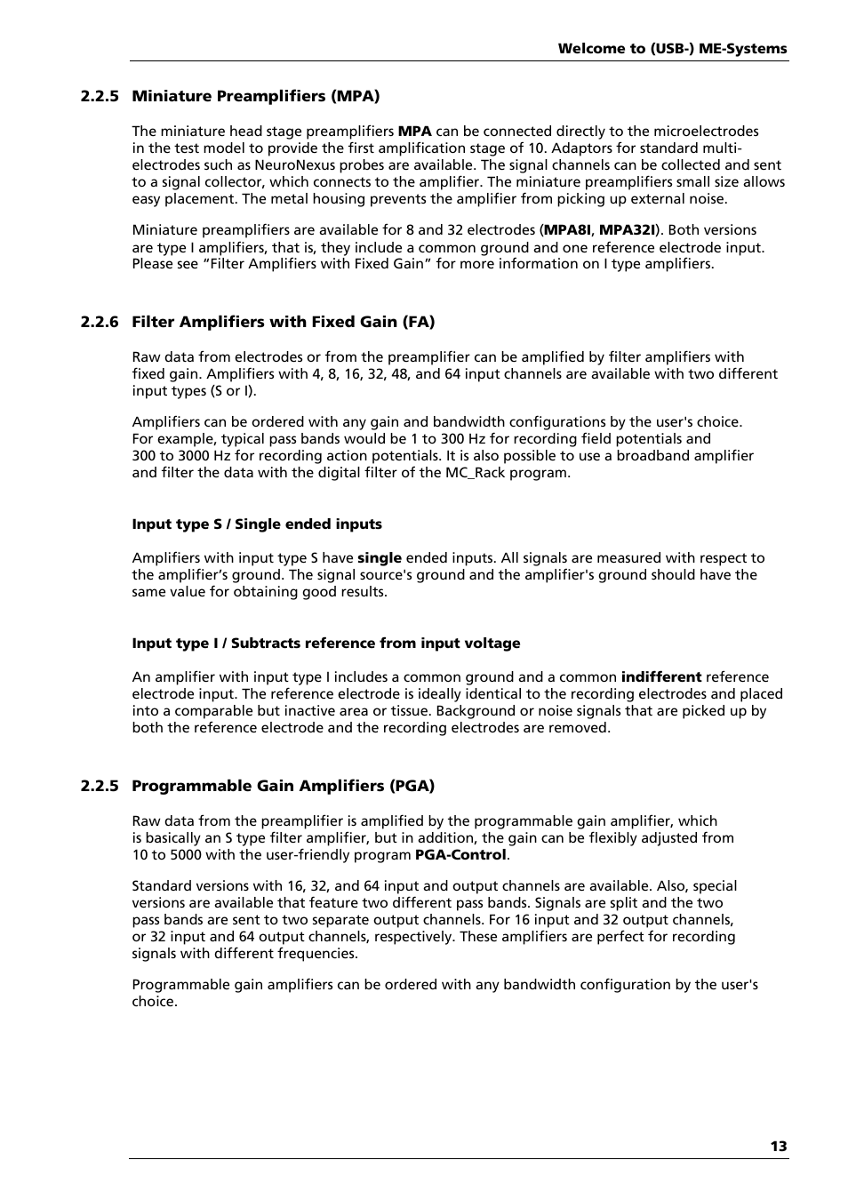 Multichannel Systems ME-System Manual User Manual | Page 13 / 31