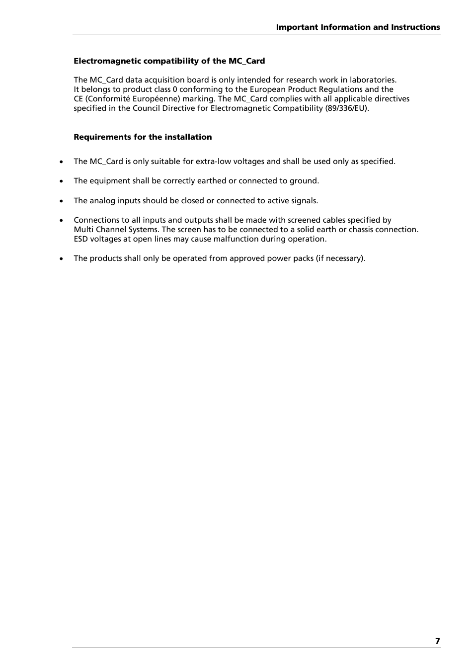 Multichannel Systems ME-System Manual User Manual | Page 7 / 31