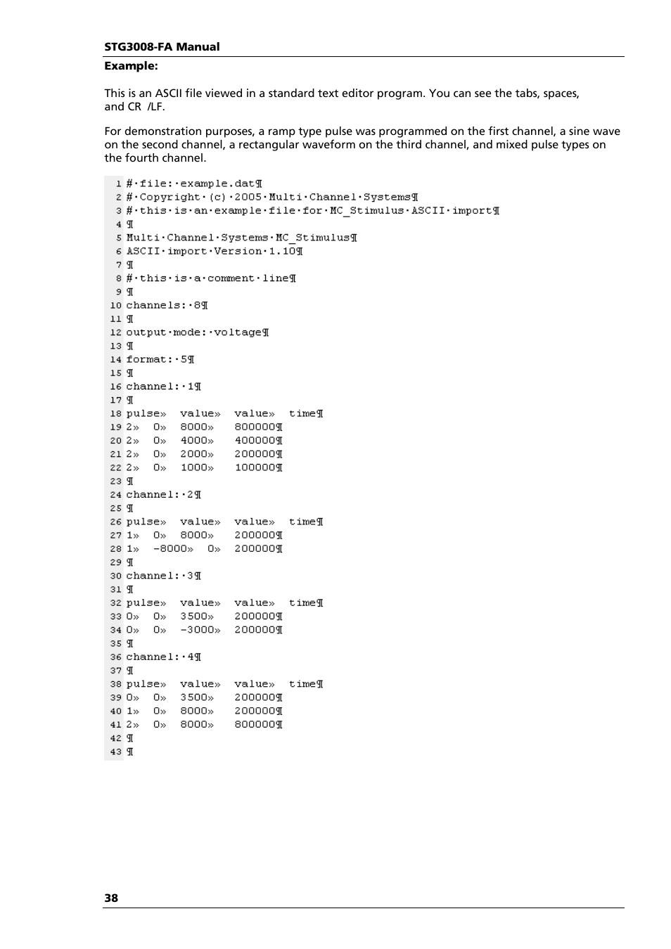 Multichannel Systems STG3008-FA Manual User Manual | Page 44 / 101