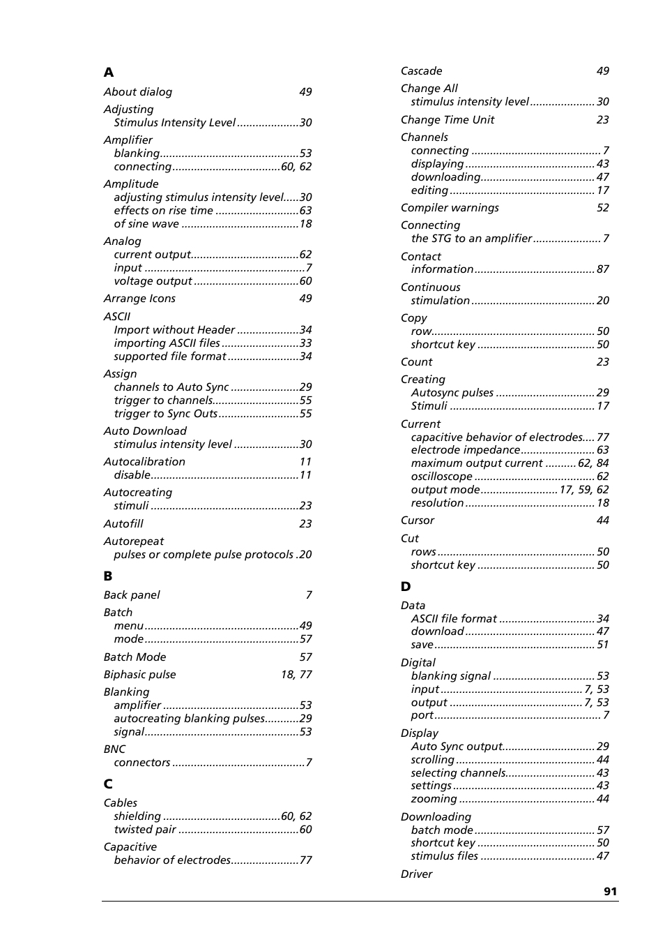 Multichannel Systems STG3008-FA Manual User Manual | Page 97 / 101