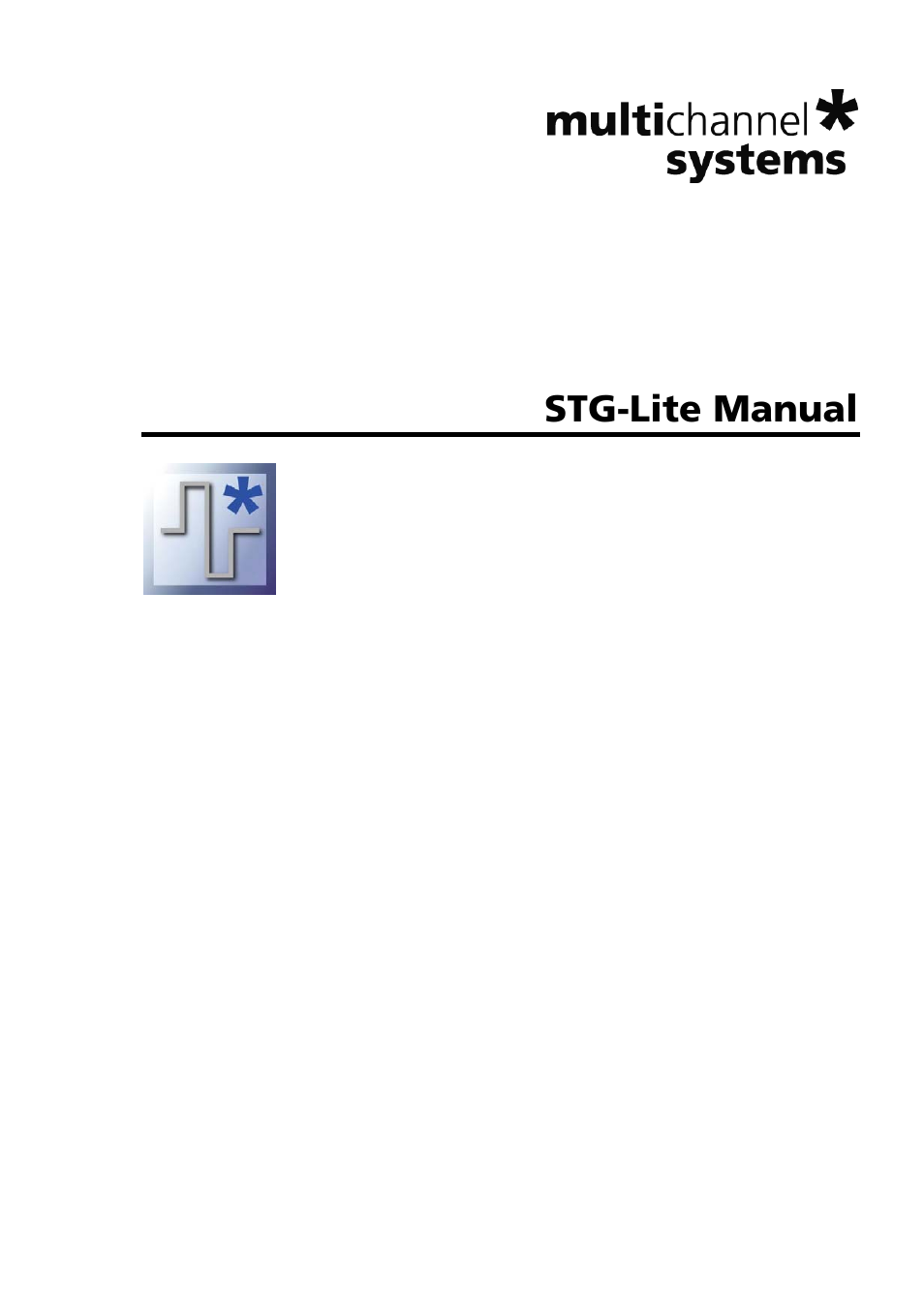 Multichannel Systems STG-Lite Manual User Manual | 27 pages