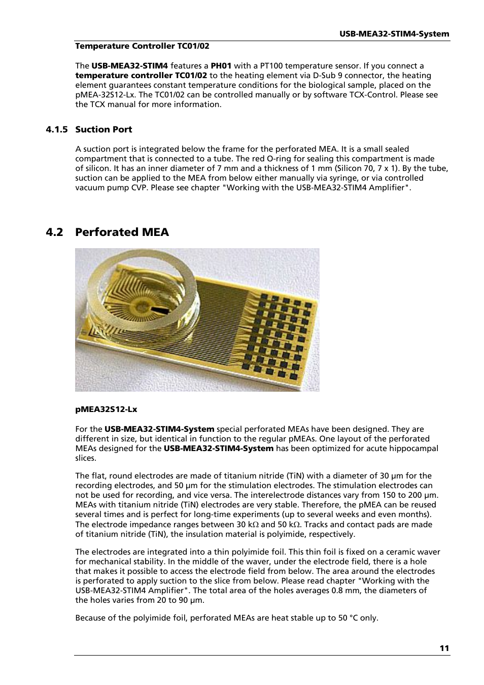 2 perforated mea | Multichannel Systems USB-MEA32-STIM4 Manual User Manual | Page 17 / 50