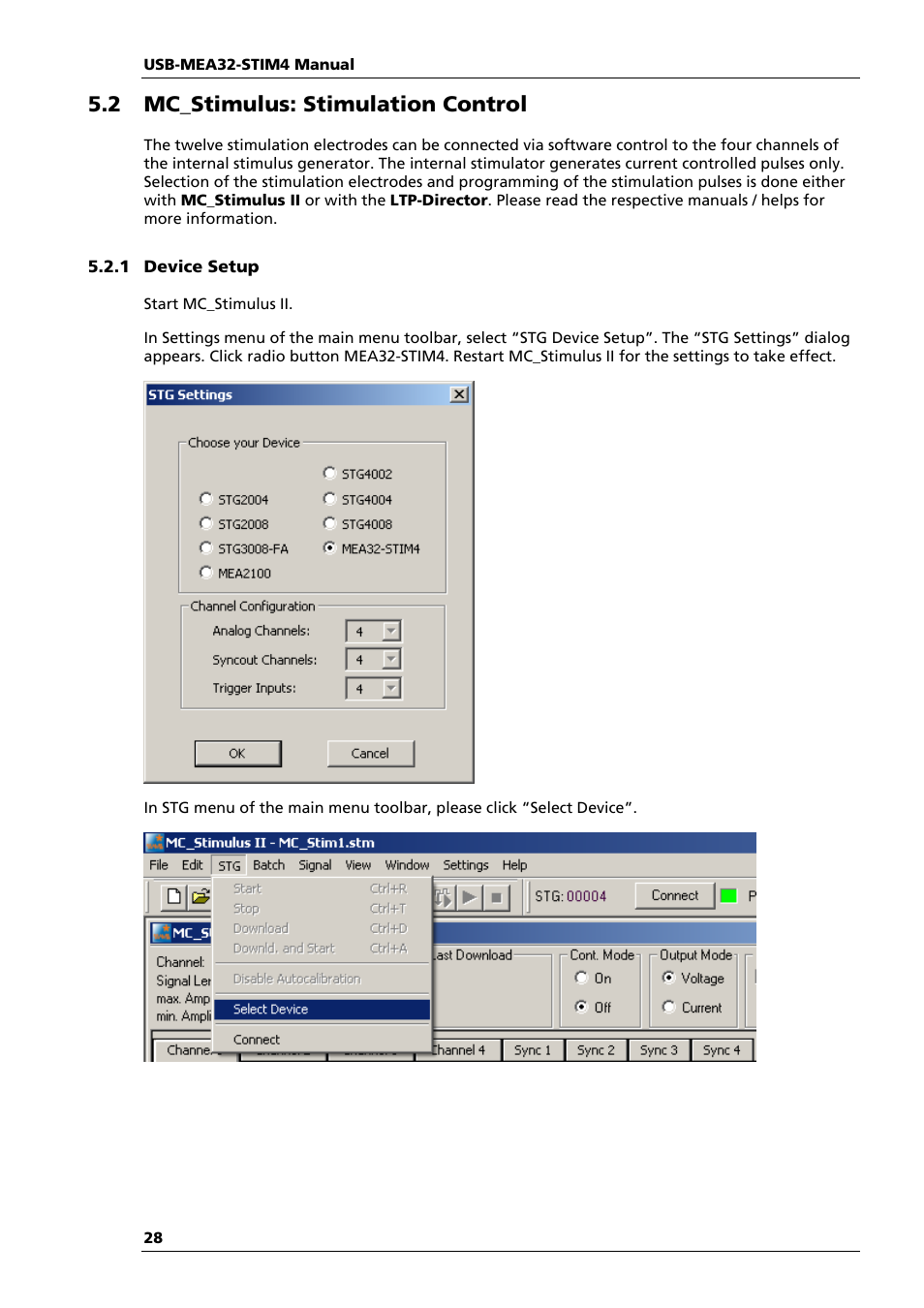2 mc_stimulus: stimulation control | Multichannel Systems USB-MEA32-STIM4 Manual User Manual | Page 34 / 50