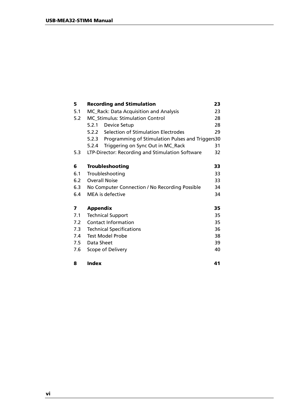 Multichannel Systems USB-MEA32-STIM4 Manual User Manual | Page 6 / 50