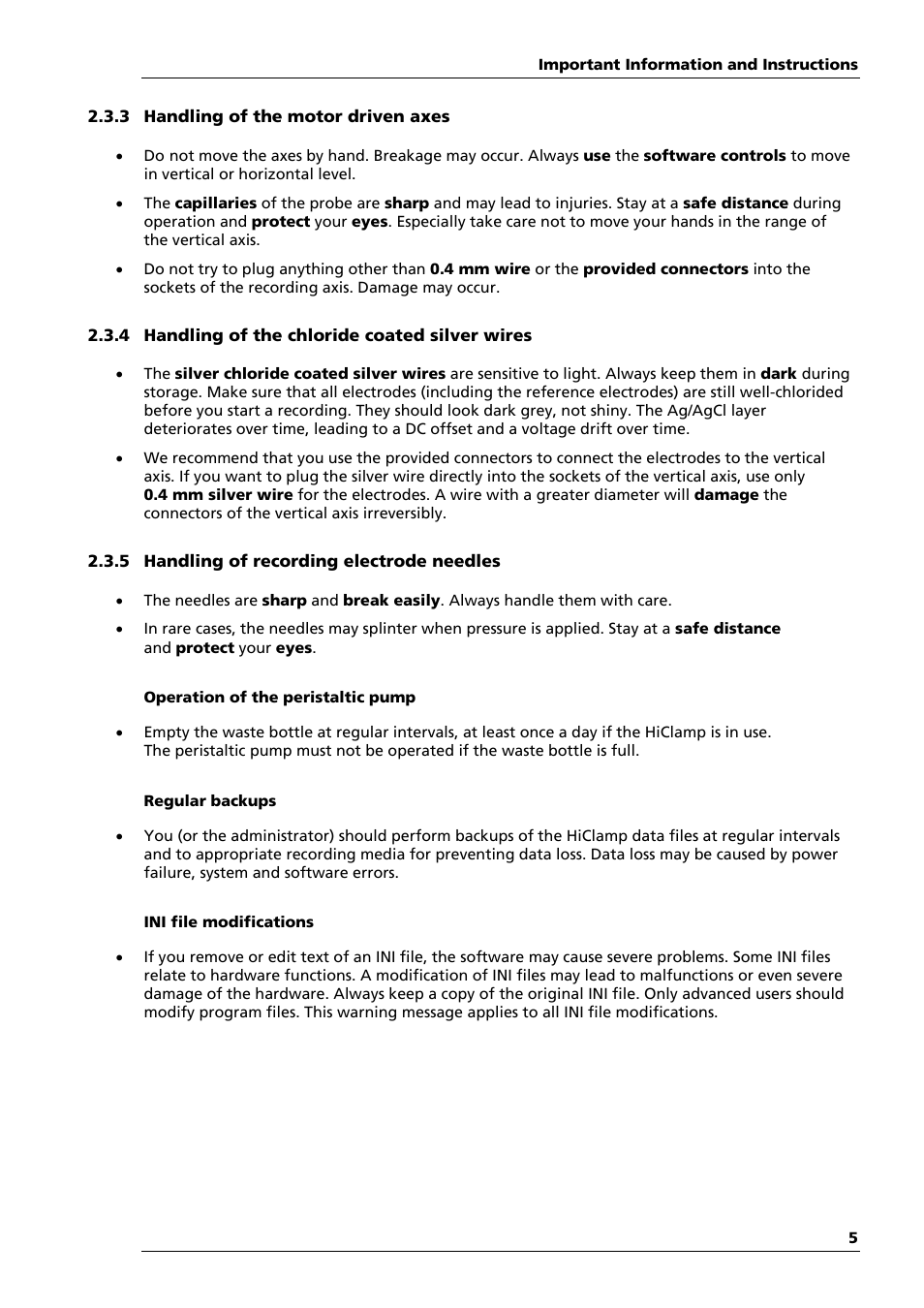 Multichannel Systems HiClamp Manual User Manual | Page 11 / 81