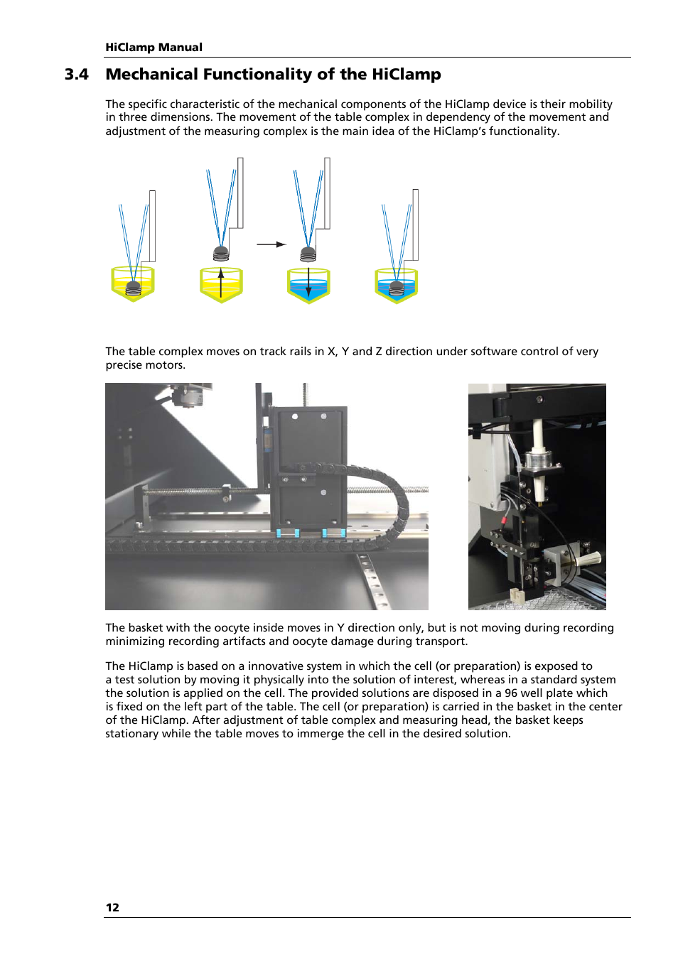 4 mechanical functionality of the hiclamp | Multichannel Systems HiClamp Manual User Manual | Page 18 / 81