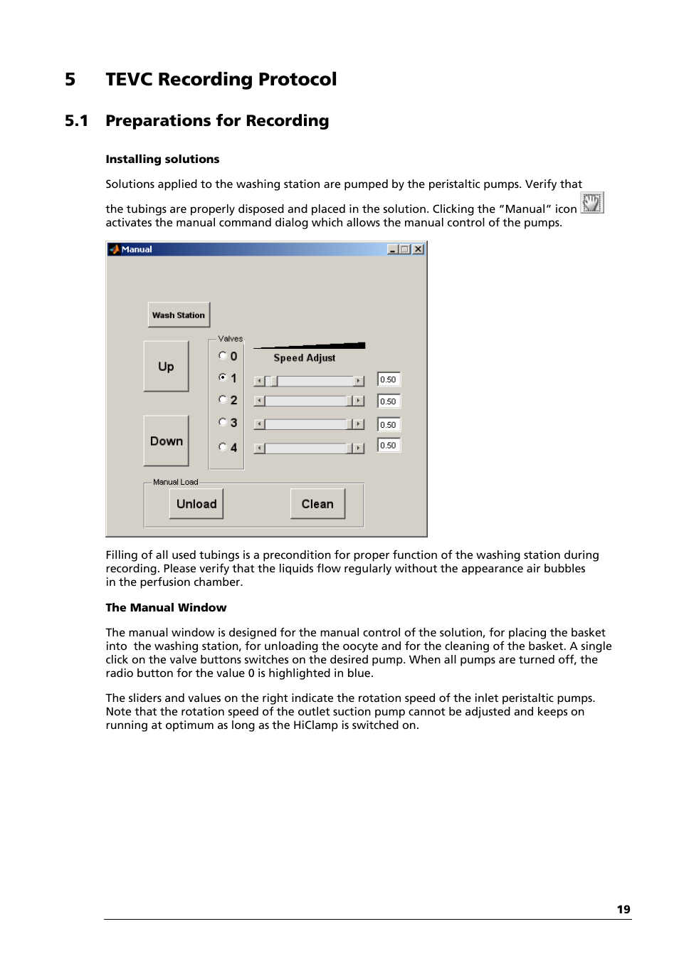 5tevc recording protocol, 1 preparations for recording | Multichannel Systems HiClamp Manual User Manual | Page 25 / 81