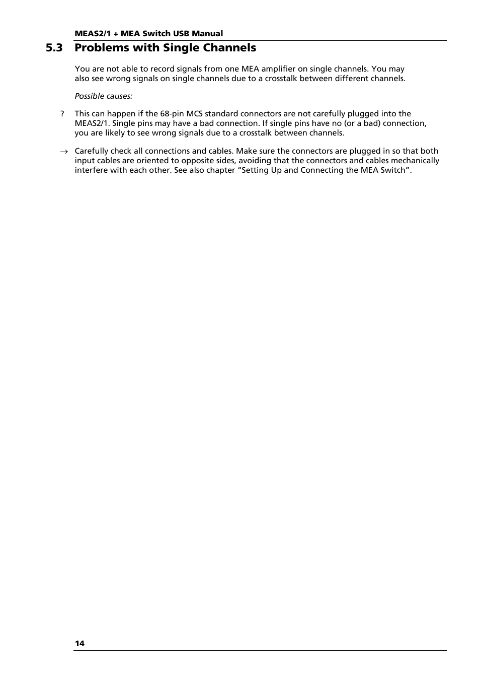 3 problems with single channels | Multichannel Systems MEAS21+MEASwitchUSB Manual User Manual | Page 18 / 23