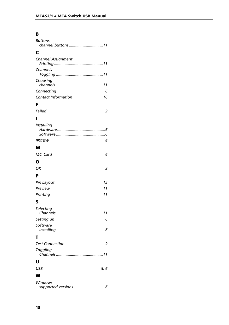 Multichannel Systems MEAS21+MEASwitchUSB Manual User Manual | Page 22 / 23