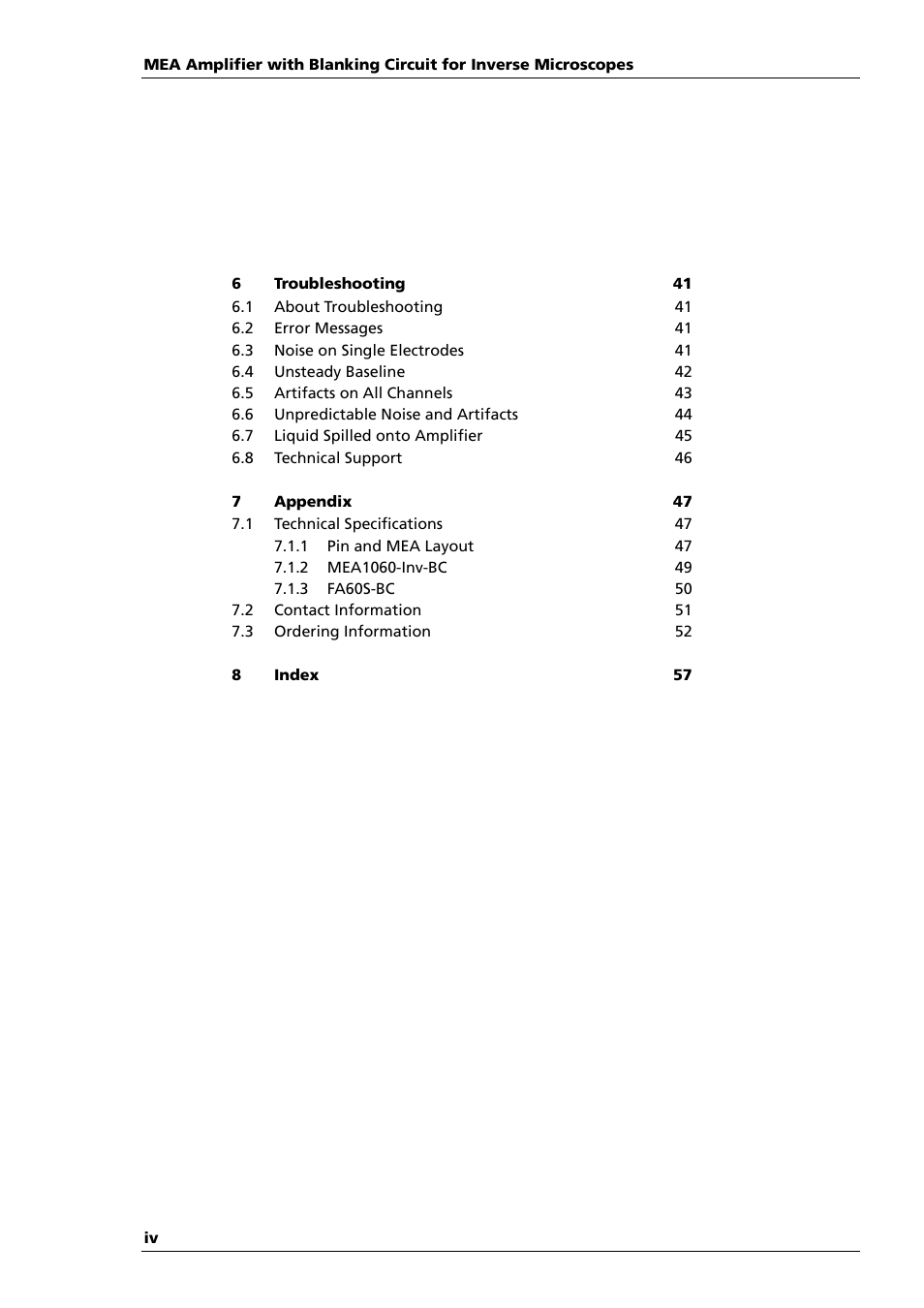 Multichannel Systems MEA1060-Inv-BC Manual User Manual | Page 4 / 64