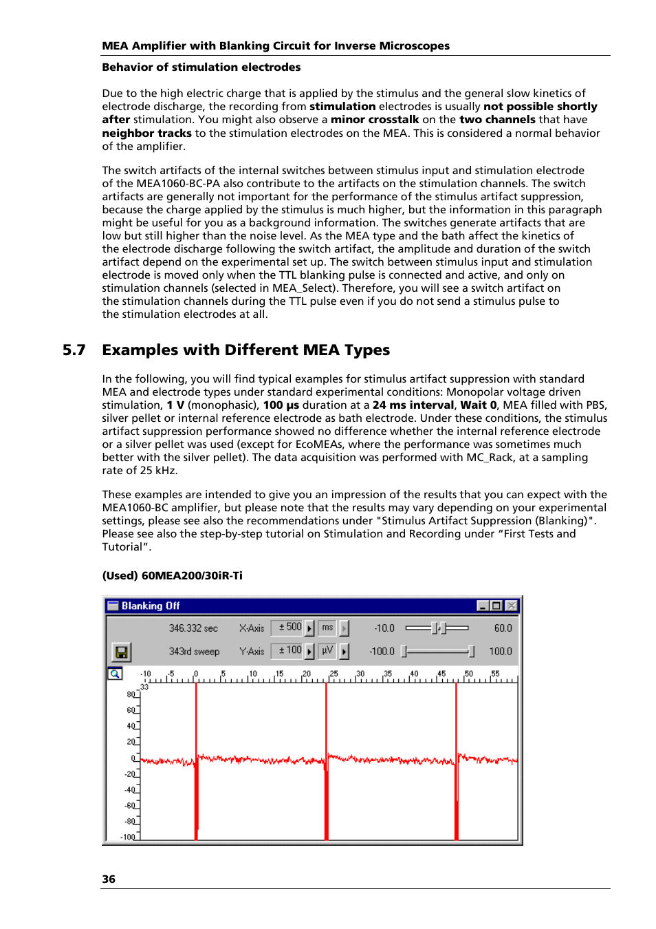 7 examples with different mea types | Multichannel Systems MEA1060-Inv-BC Manual User Manual | Page 40 / 64