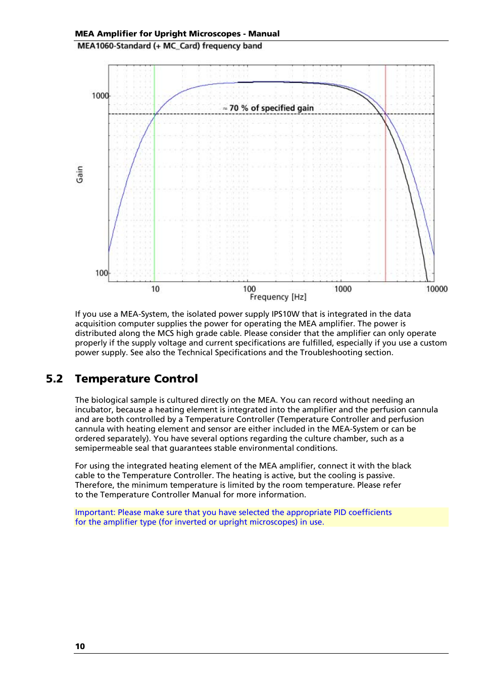 2 temperature control | Multichannel Systems MEA1060-Up Manual User Manual | Page 14 / 36