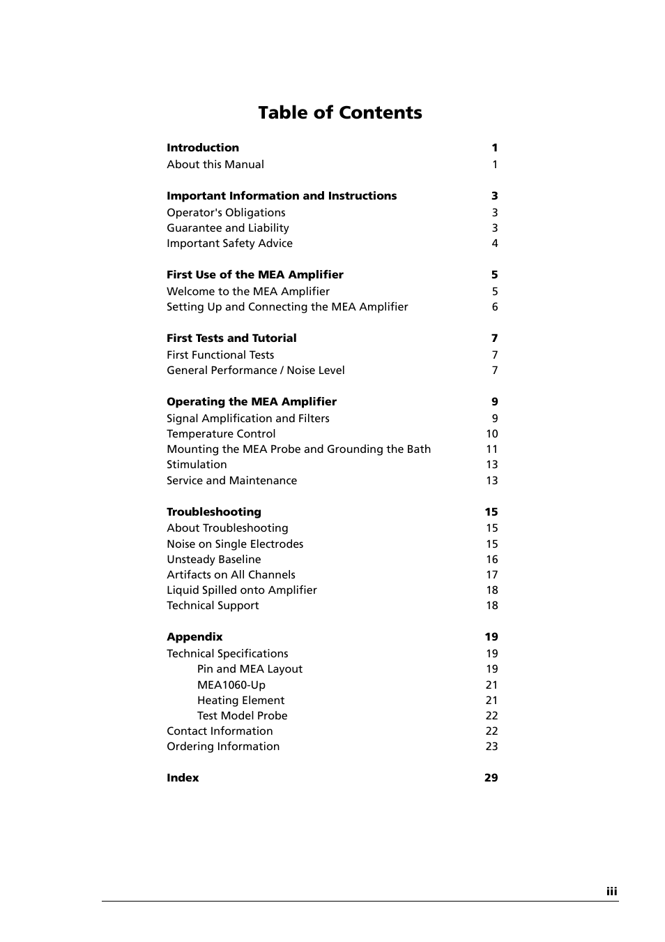 Multichannel Systems MEA1060-Up Manual User Manual | Page 3 / 36