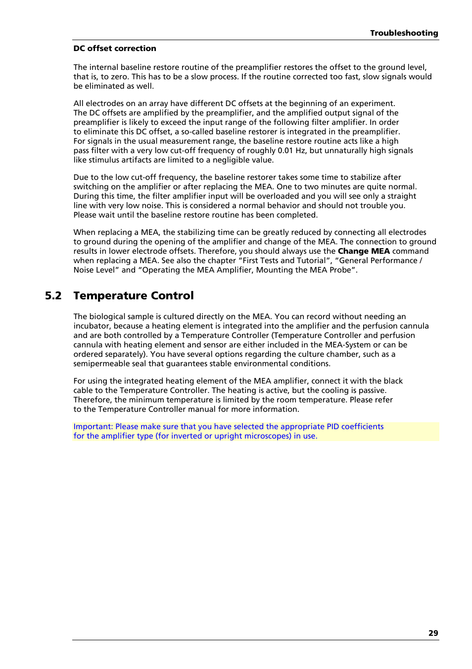 2 temperature control | Multichannel Systems MEA1060-Up-BC Manual User Manual | Page 29 / 64