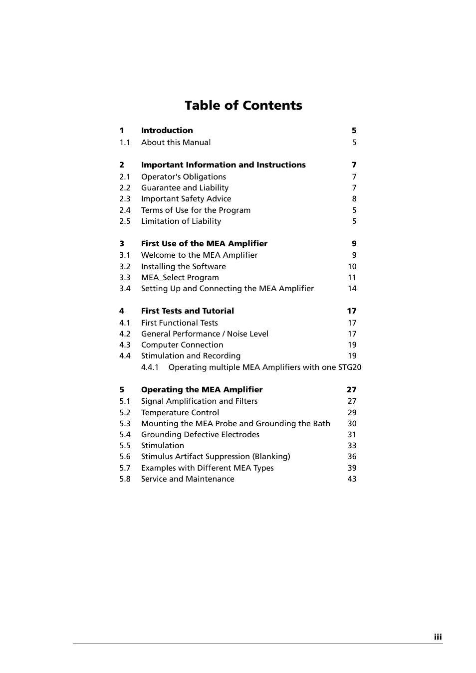 Multichannel Systems MEA1060-Up-BC Manual User Manual | Page 3 / 64