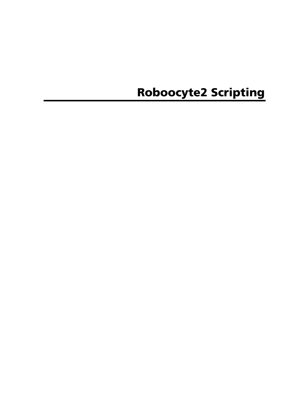Multichannel Systems Roboocyte2 Scripting Manual User Manual | 36 pages