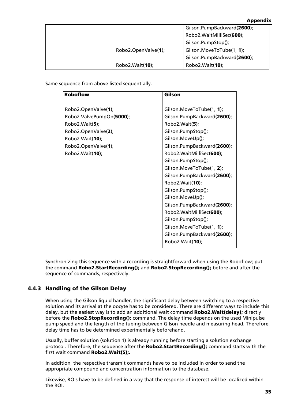 Multichannel Systems Roboocyte2 Scripting Manual User Manual | Page 35 / 36