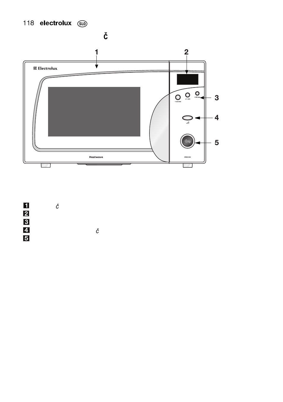 Opis mikrovalovne pe č ice | Electrolux EMS2105S User Manual | Page 118 / 152