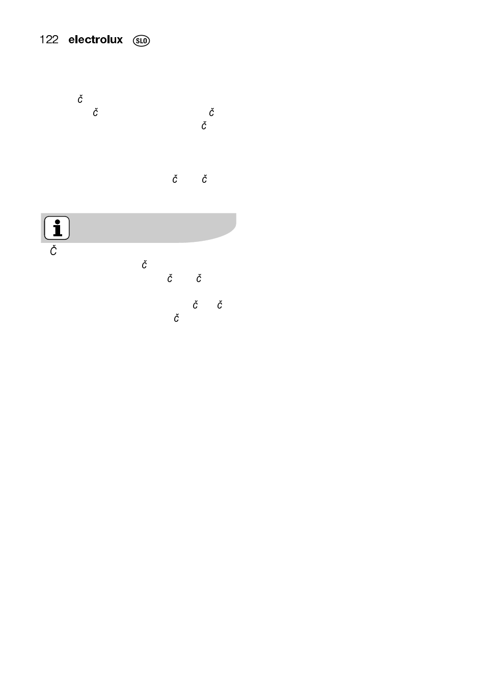 Electrolux EMS2105S User Manual | Page 122 / 152