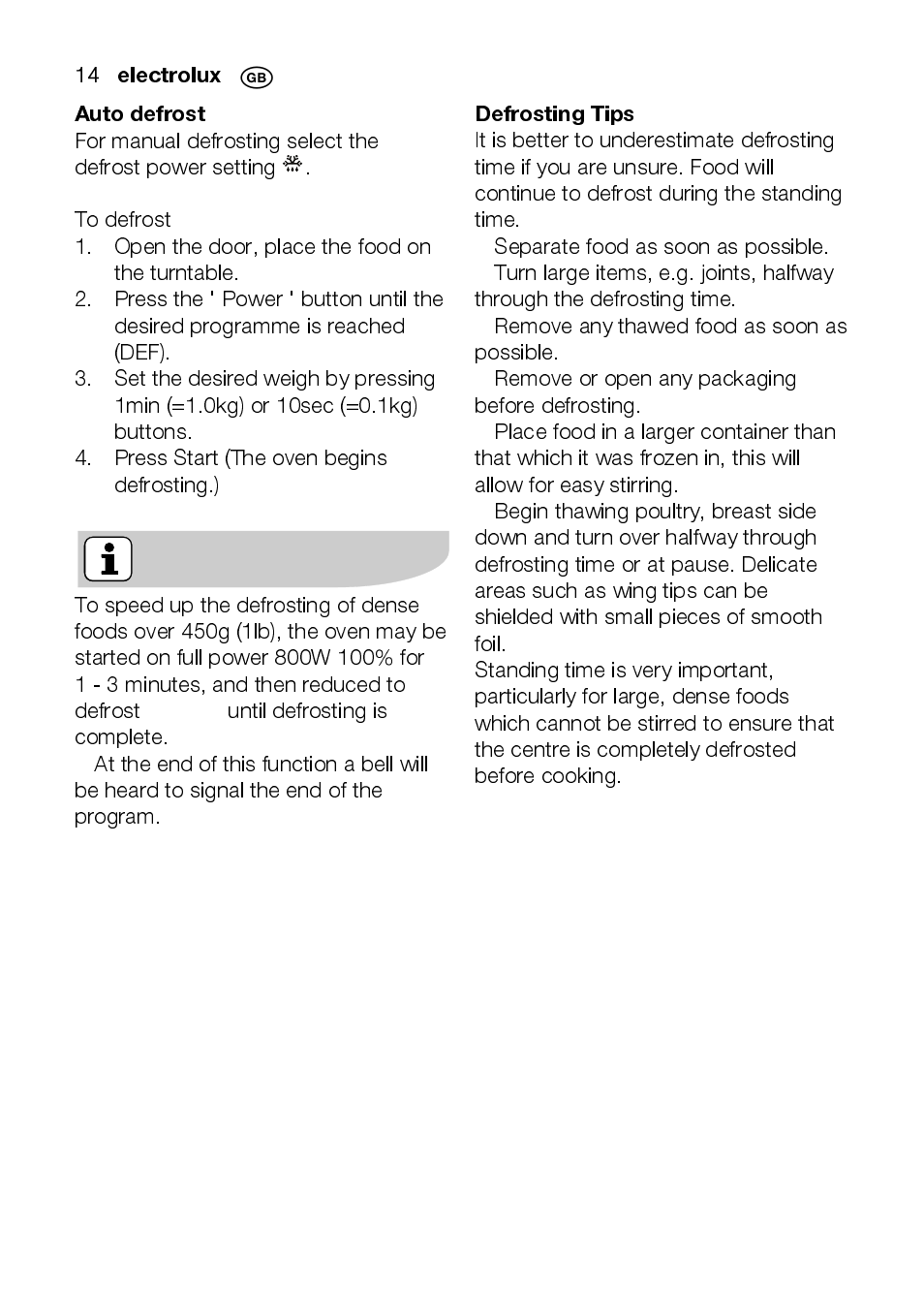 Electrolux EMS2105S User Manual | Page 14 / 152