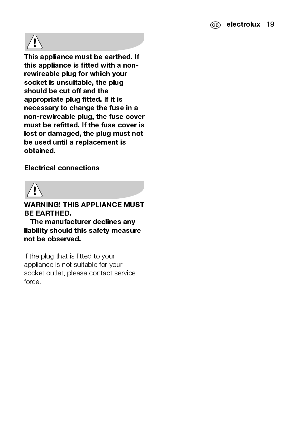 Electrolux | Electrolux EMS2105S User Manual | Page 19 / 152