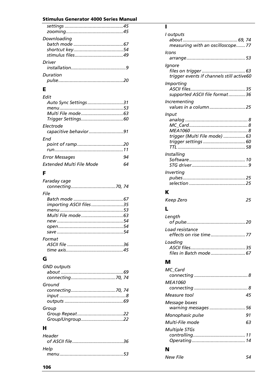 Multichannel Systems STG4004+STG4008 Manual User Manual | Page 110 / 114