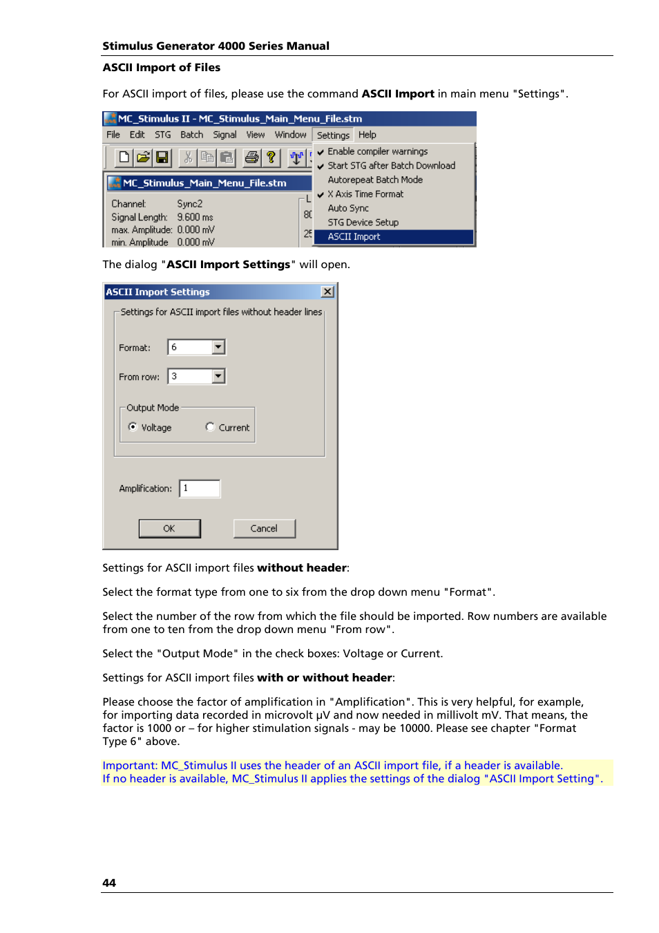 Multichannel Systems STG4004+STG4008 Manual User Manual | Page 48 / 114