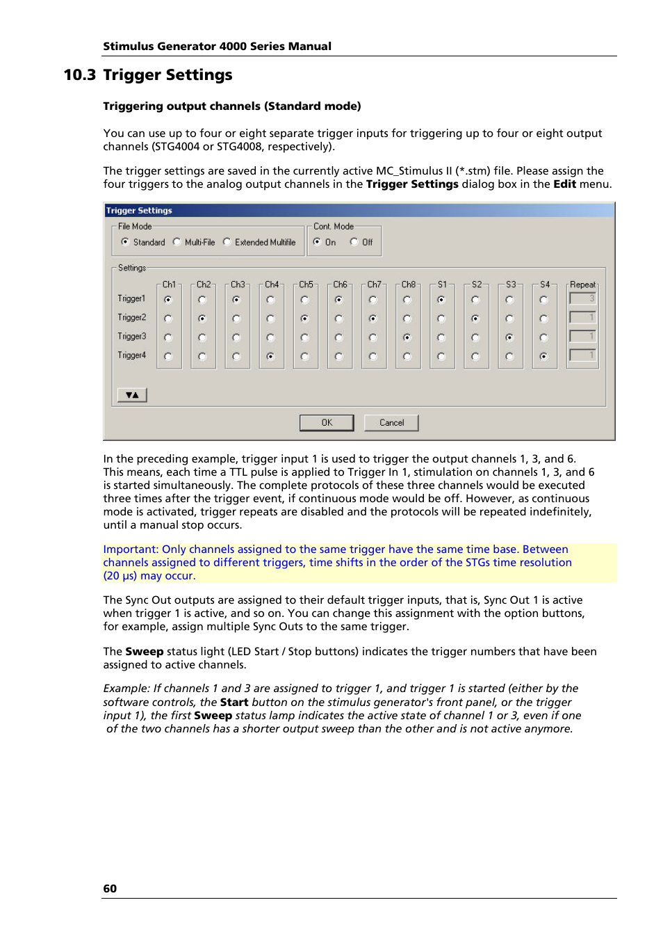 3 trigger settings | Multichannel Systems STG4004+STG4008 Manual User Manual | Page 64 / 114