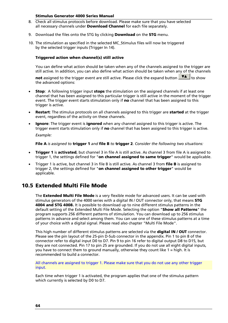 5 extended multi file mode | Multichannel Systems STG4004+STG4008 Manual User Manual | Page 68 / 114