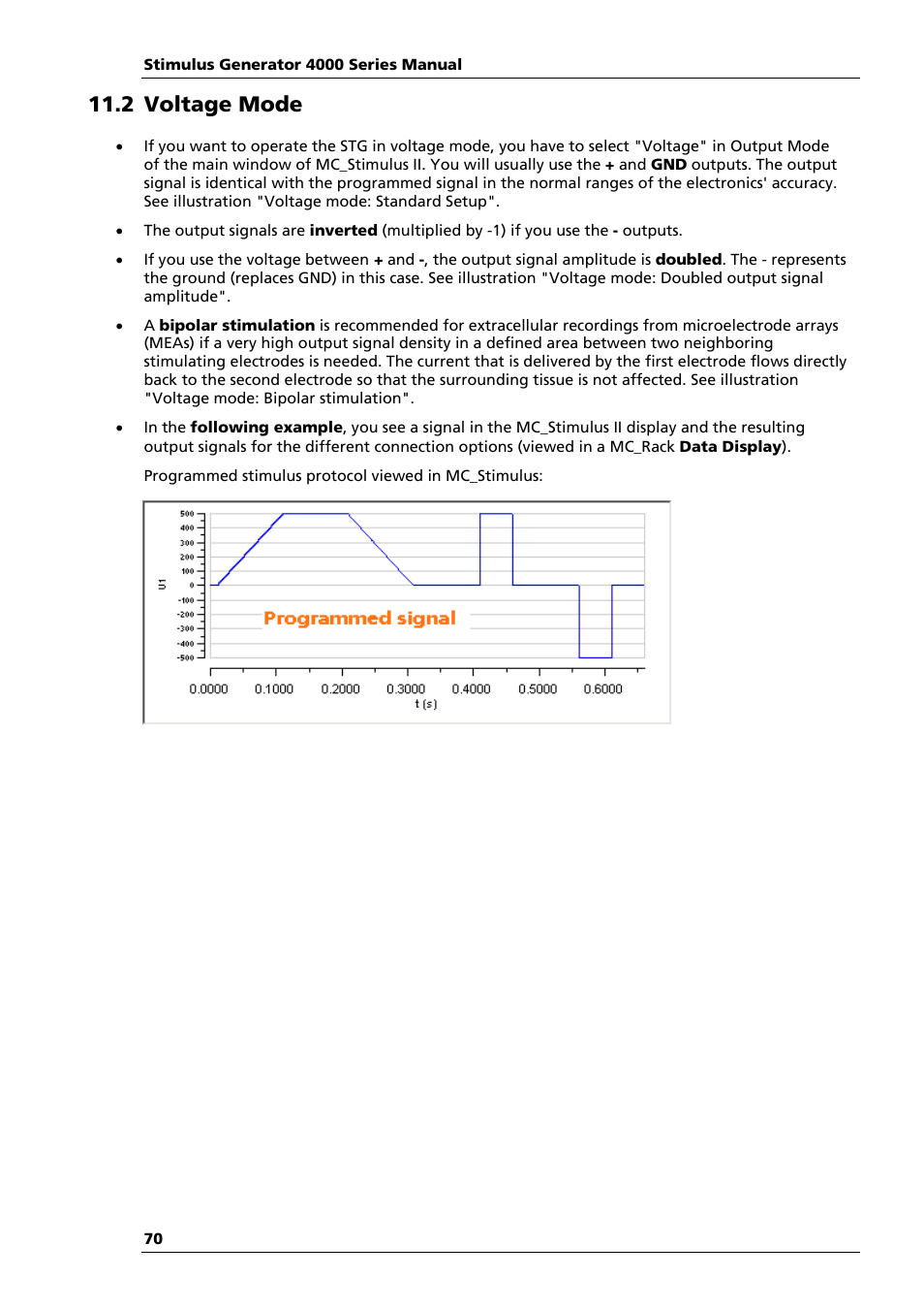 2 voltage mode | Multichannel Systems STG4004+STG4008 Manual User Manual | Page 74 / 114