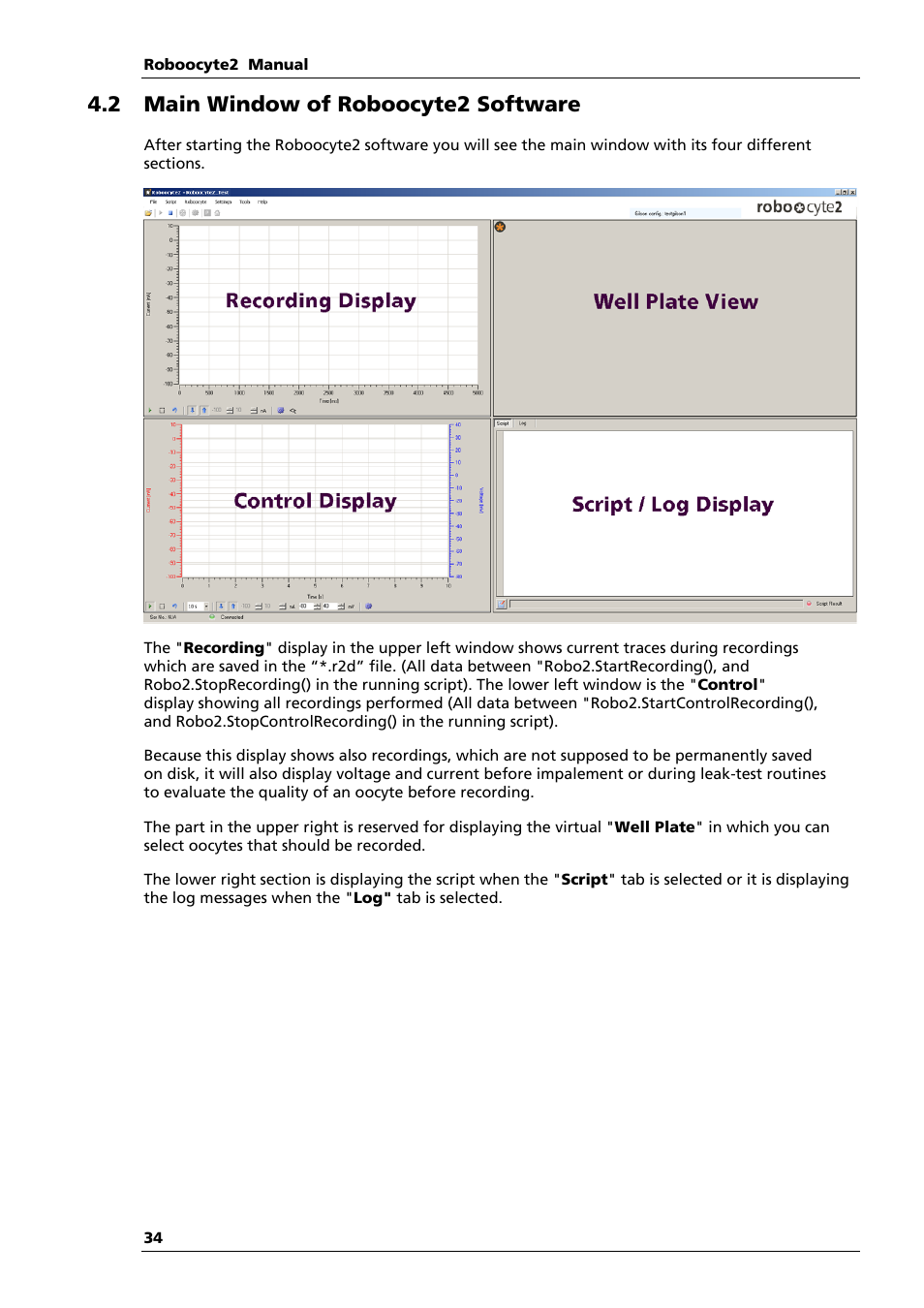 2 main window of roboocyte2 software | Multichannel Systems Roboocyte2 Manual User Manual | Page 38 / 115