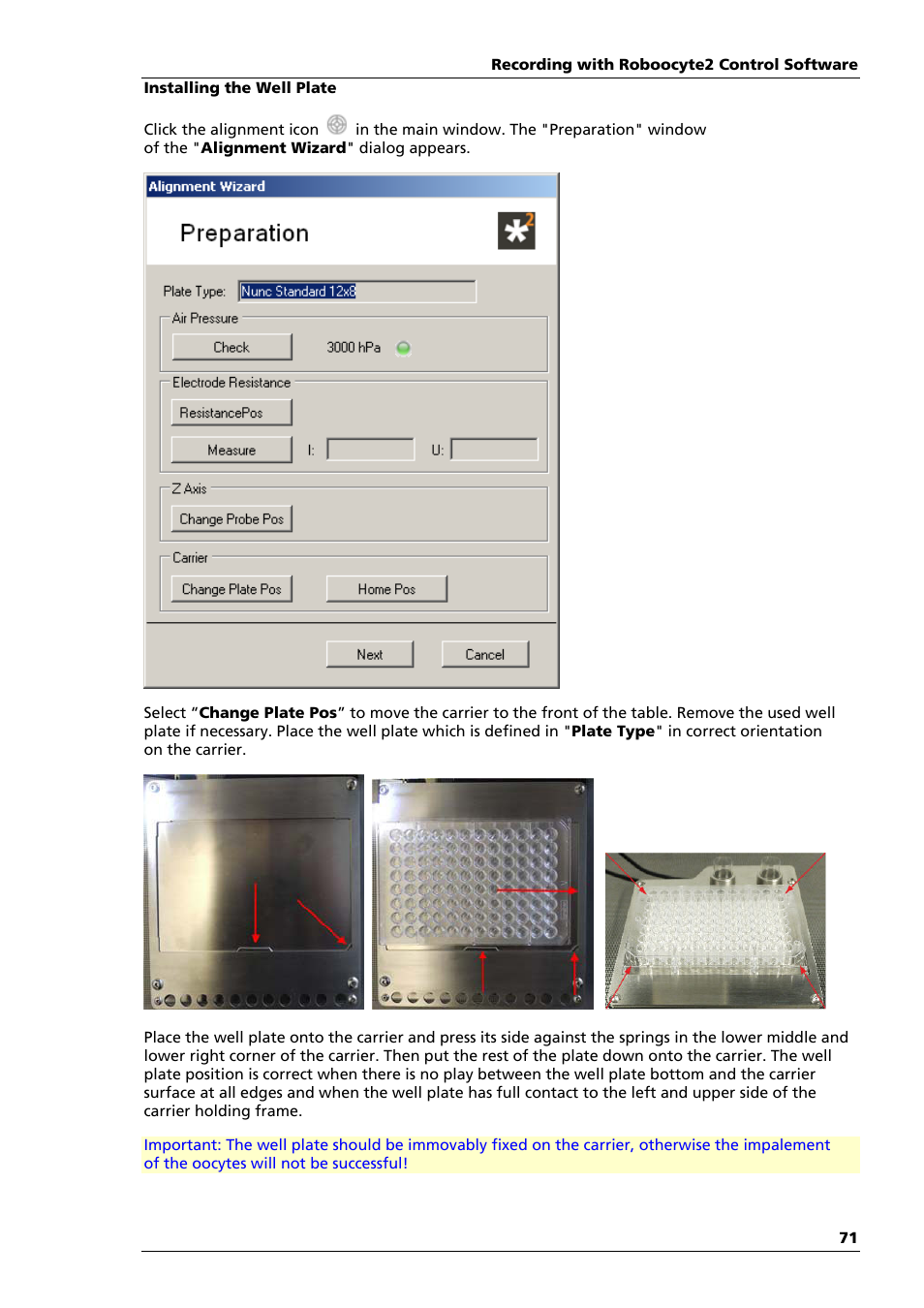 Multichannel Systems Roboocyte2 Manual User Manual | Page 75 / 115