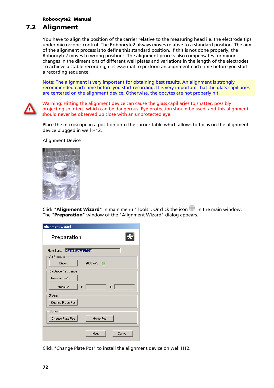 2 alignment | Multichannel Systems Roboocyte2 Manual User Manual | Page 76 / 115