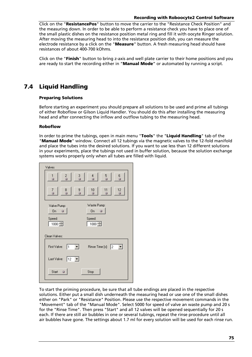 4 liquid handling | Multichannel Systems Roboocyte2 Manual User Manual | Page 79 / 115
