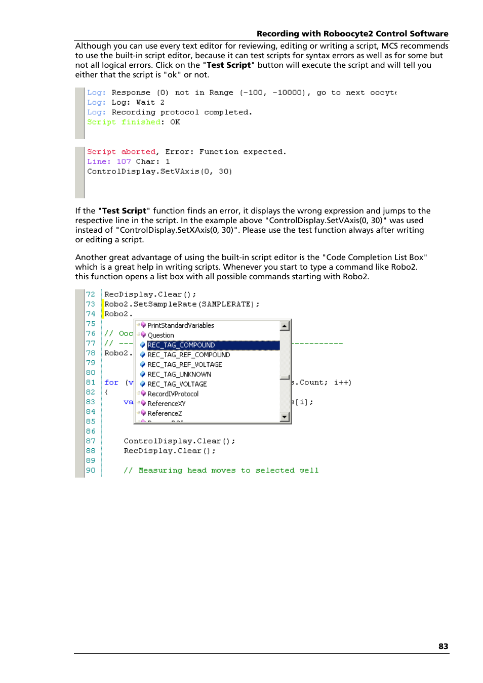 Multichannel Systems Roboocyte2 Manual User Manual | Page 87 / 115