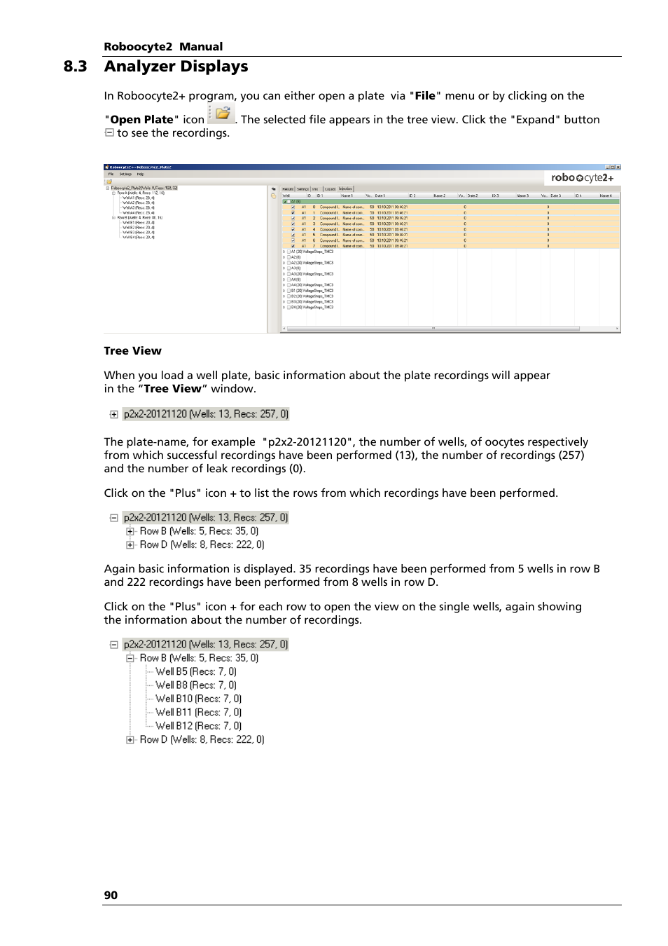 3 analyzer displays | Multichannel Systems Roboocyte2 Manual User Manual | Page 94 / 115