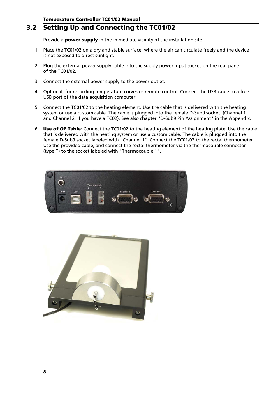 Multichannel Systems TC01-TC02 Manual User Manual | Page 12 / 33