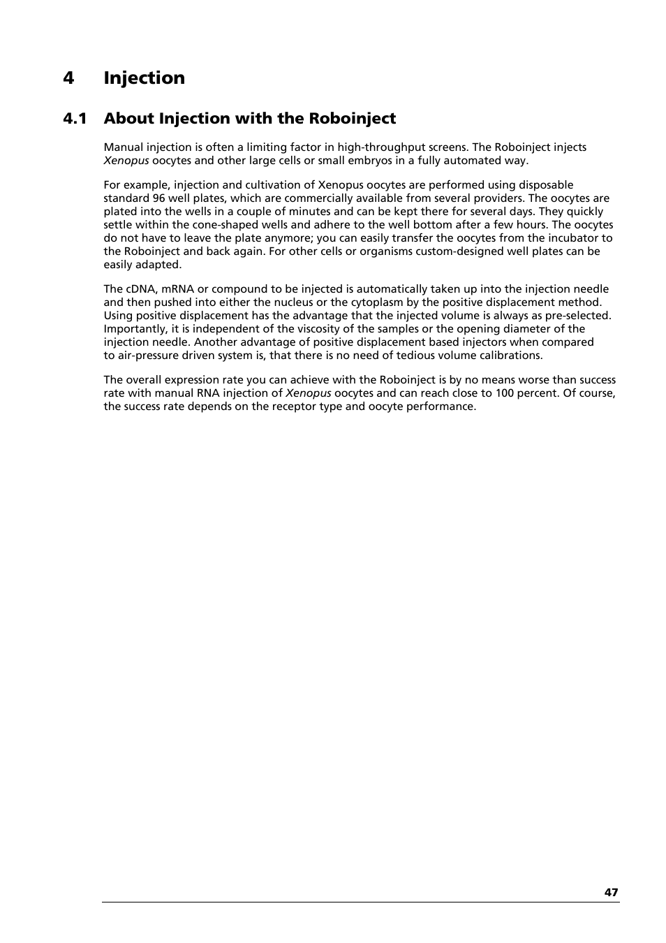 4 injection | Multichannel Systems Roboinject Manual User Manual | Page 51 / 91
