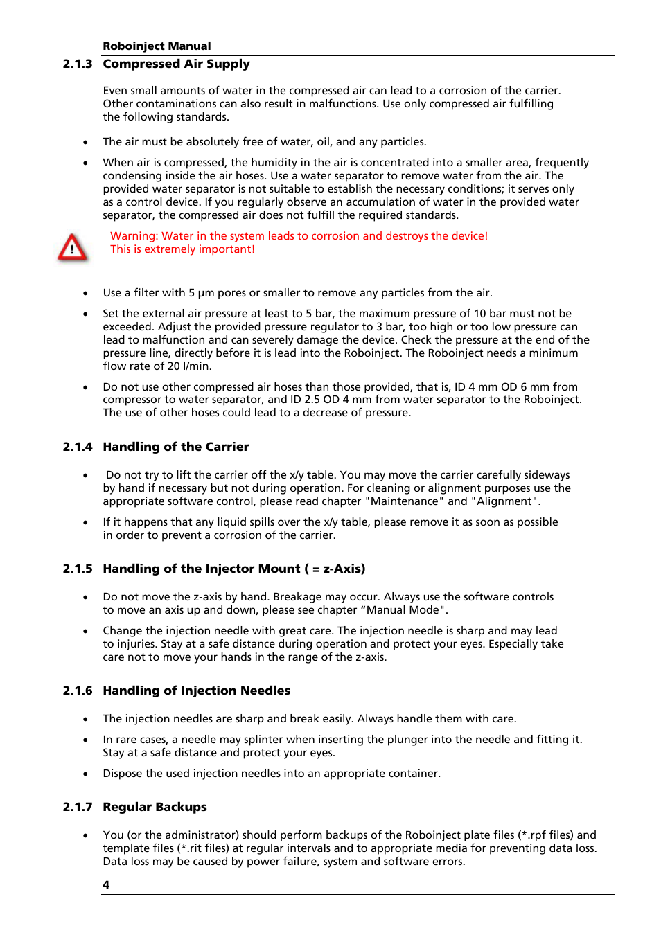 Multichannel Systems Roboinject Manual User Manual | Page 8 / 91