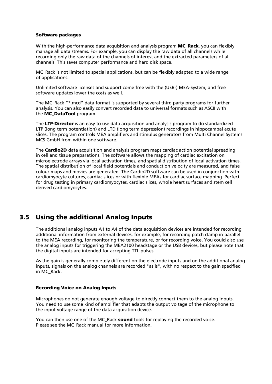 5 using the additional analog inputs | Multichannel Systems MEA-System Manual User Manual | Page 18 / 28