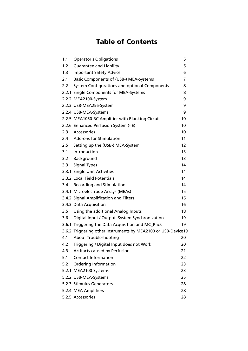 Multichannel Systems MEA-System Manual User Manual | Page 3 / 28