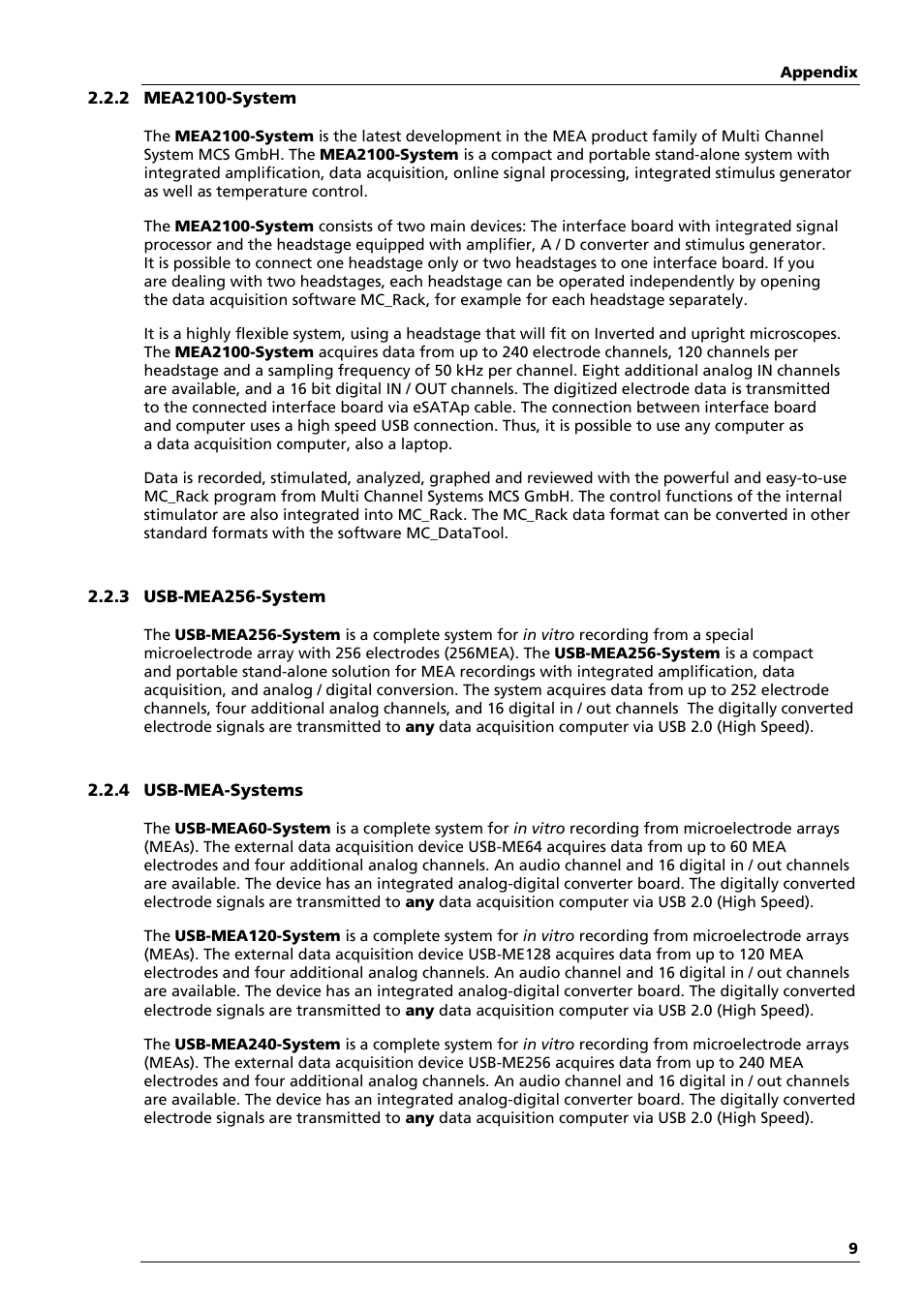 Multichannel Systems MEA-System Manual User Manual | Page 9 / 28