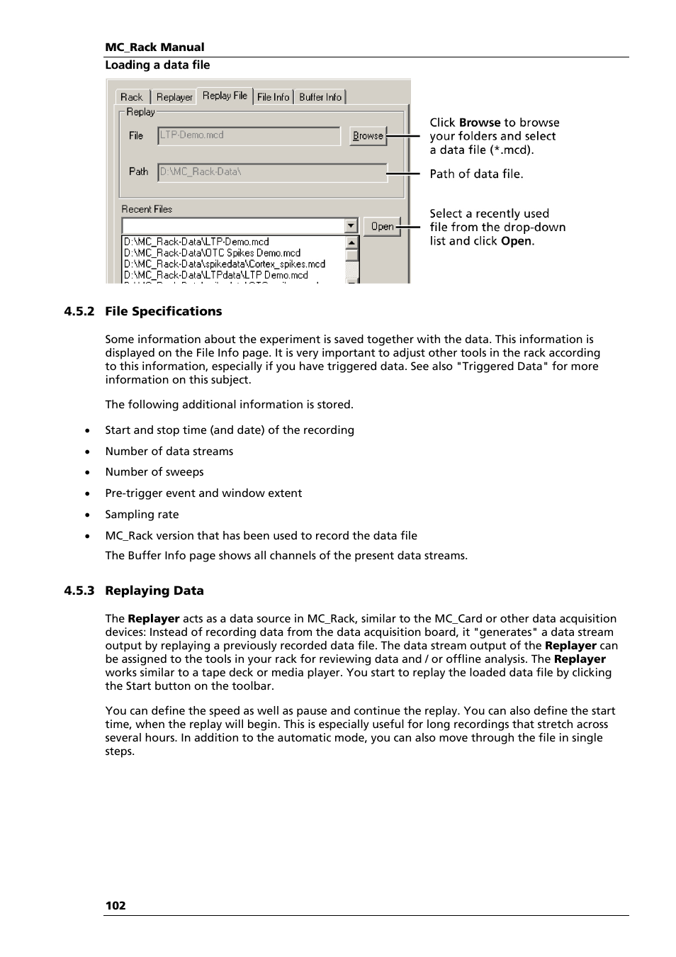 Multichannel Systems MC_Rack Manual User Manual | Page 108 / 201