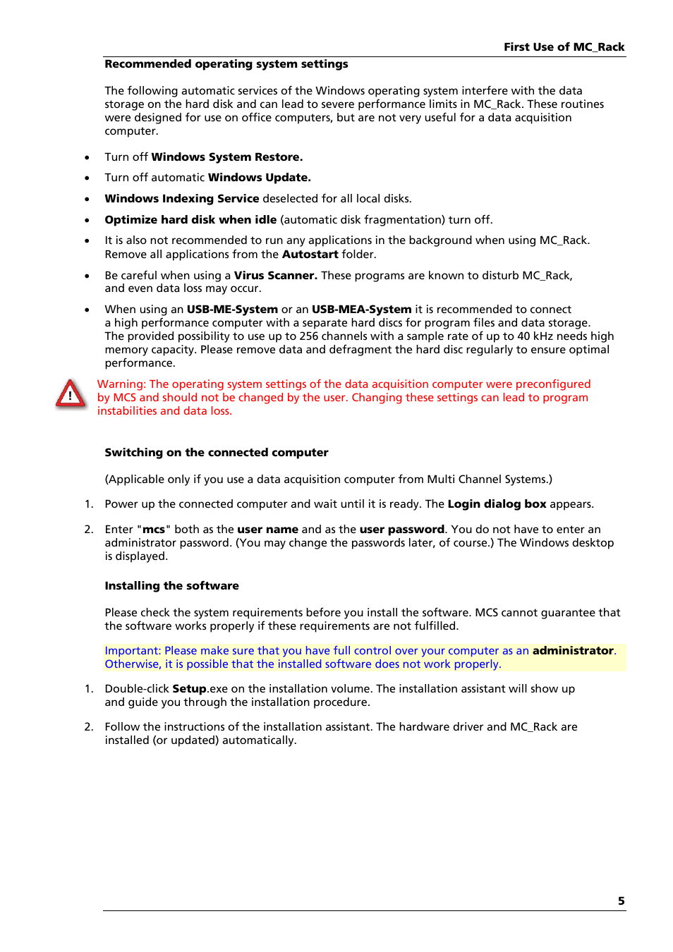 Multichannel Systems MC_Rack Manual User Manual | Page 11 / 201