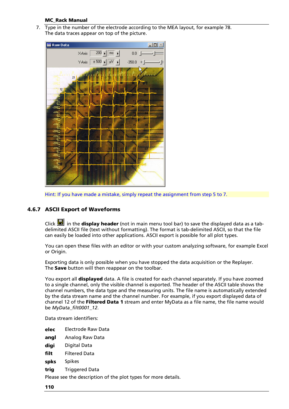 Multichannel Systems MC_Rack Manual User Manual | Page 116 / 201