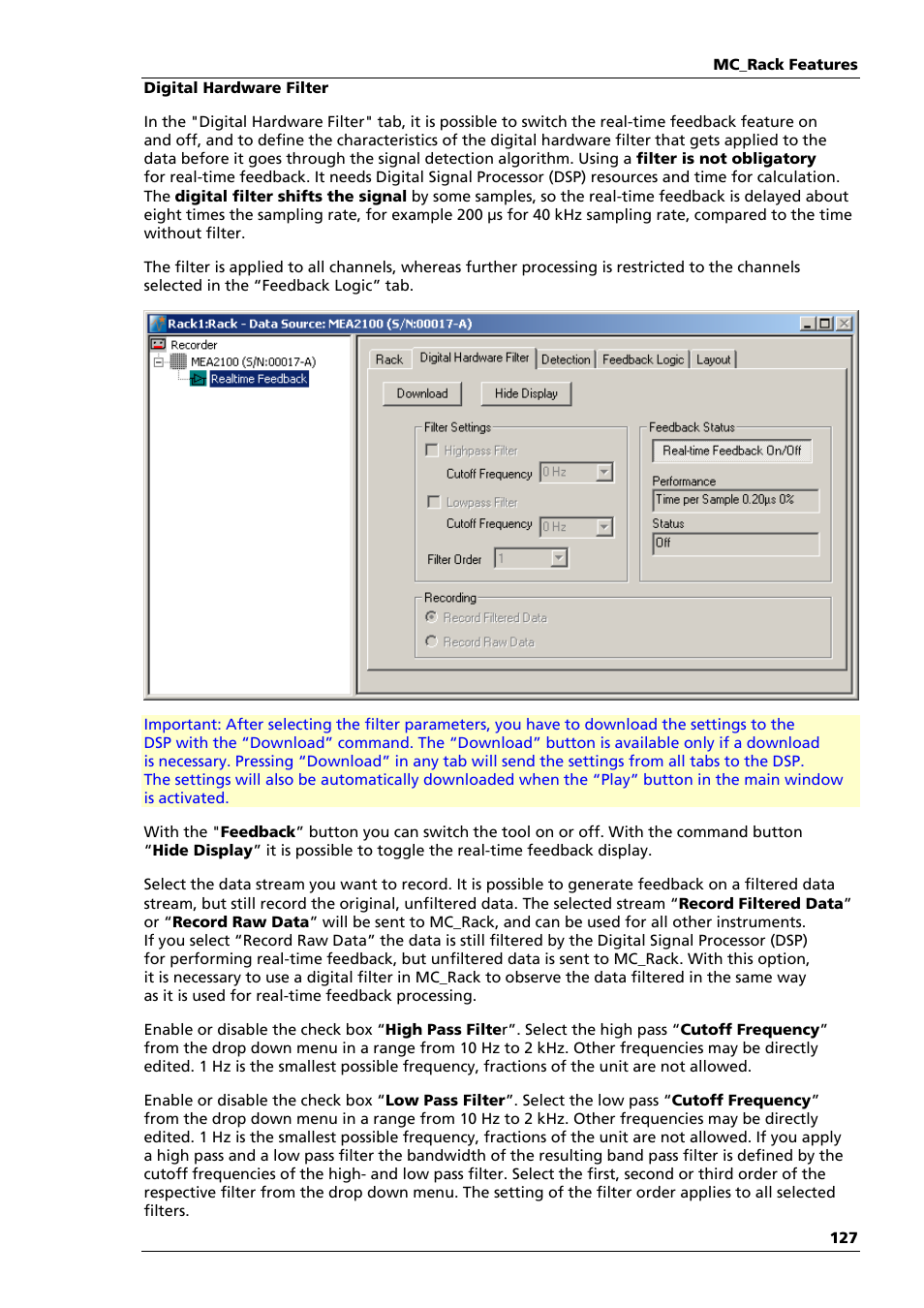 Multichannel Systems MC_Rack Manual User Manual | Page 133 / 201